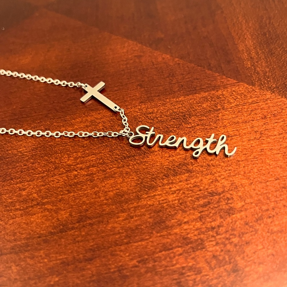 This message necklace confirms that You Have STRENGTH! Sale!!